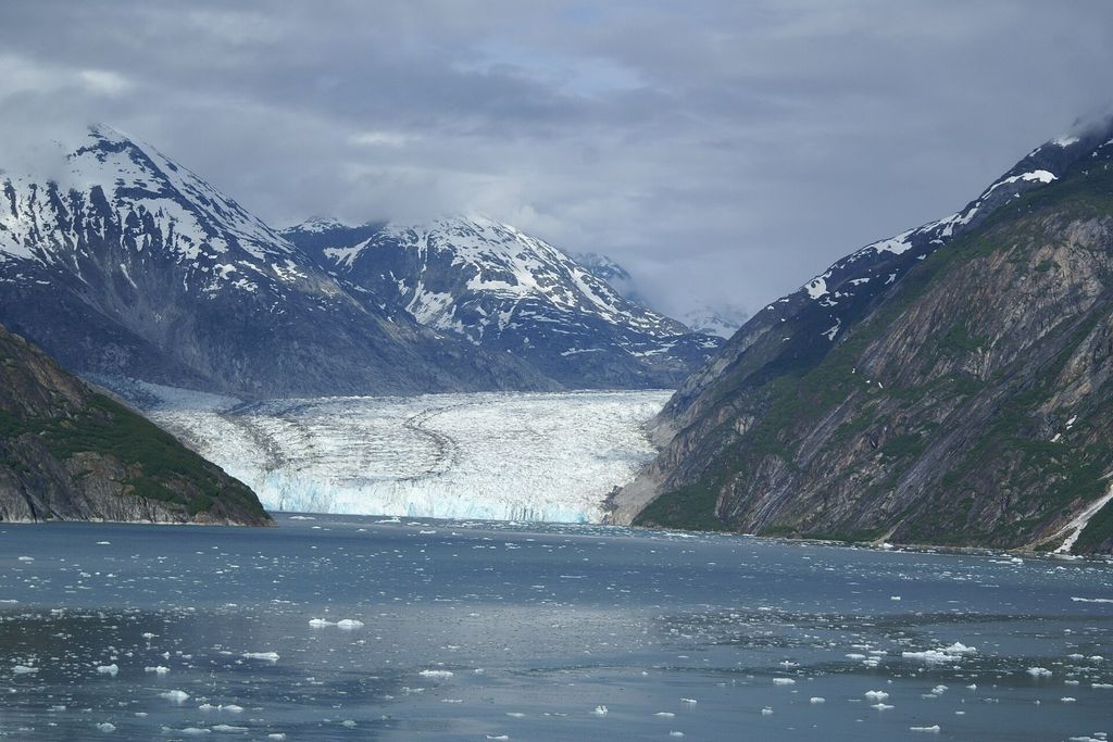 Tracy Arm and Endicott Arm: Dawes Glacier, at the head of Endicott Arm
