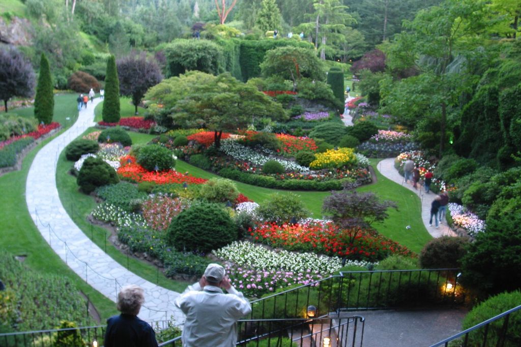 Victoria (British Columbia): The Sunken Garden at Butchart Gardens