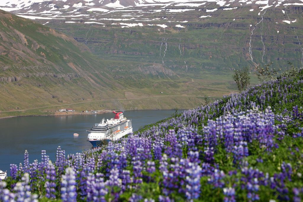 Carnival Legend: El Carnival Legend en Seydisfjordur (Islandia)