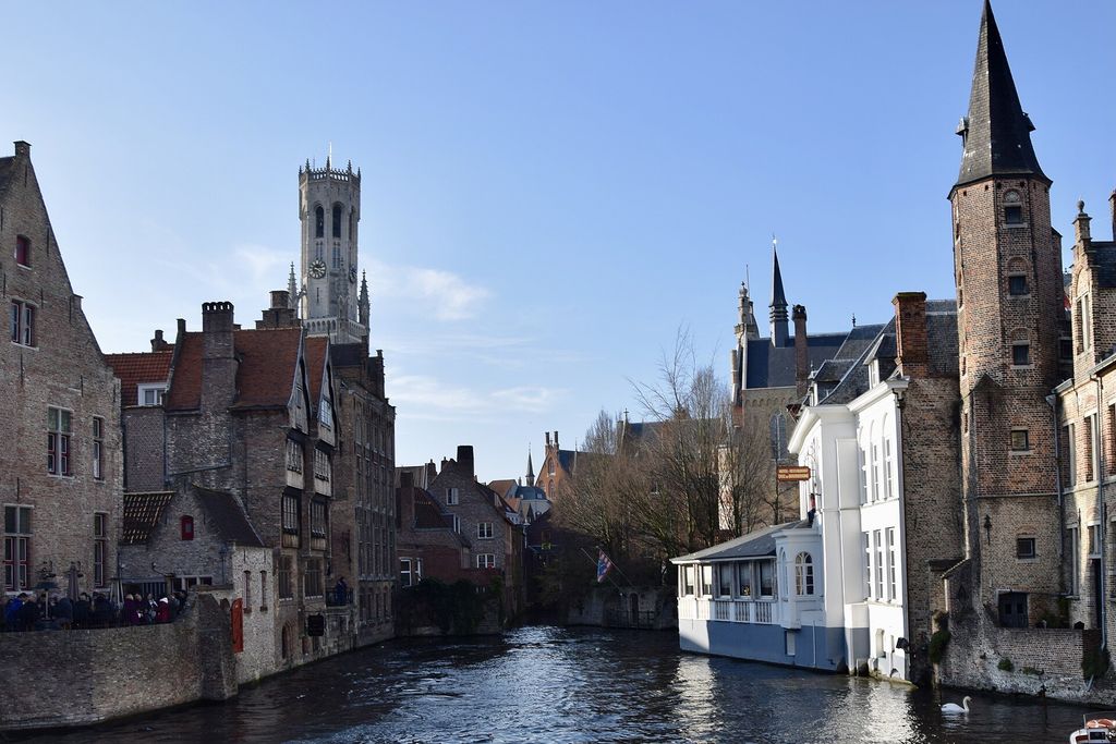Zeebrugge (Brujas): El canal del Rozenhoedkaai en Brujas