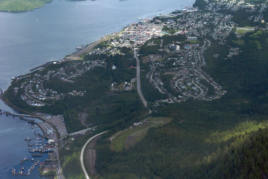 Prince Rupert (British Columbia): Prince Rupert from the air